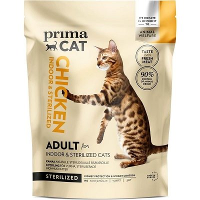 PrimaCat granule kuře pro dospělé kočky, kastrované a žijící uvnitř 1,4 kg