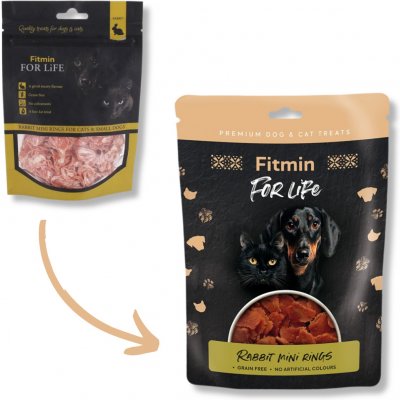 Fitmin For Life Králičí mini kroužky 70 g – Zboží Mobilmania