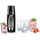 Sodastream Spirit One Touch, lahev a 4 skleničky