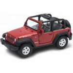 Welly Jeep Wrangler Rubicon Convertible 1:34-39 červená – Zboží Dáma