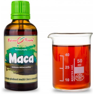 Bylinné kapky Maca (Maca, Řeřicha Peruánská) - Kapky (Tinktura) 50ml