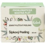 Kvitok jemný šípkový peeling pro mastnou a problematickou pleť 30 ml – Zboží Mobilmania