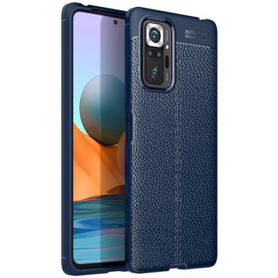 Pouzdro Litchi odolné gelové obal Xiaomi Redmi Note 10 Pro - modré – Zbozi.Blesk.cz