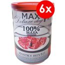 Max Deluxe kostky hovězí svaloviny s chrupavkou 6 x 400 g