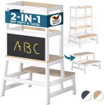 Spielwerk Učicí věž schůdky borovice 93x56x49 cm bílá antracit – Hledejceny.cz