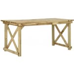 OMAXI 712688 Zahradní stůl 160 x 79 x 75 cm dřevo – Hledejceny.cz