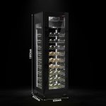G.Gastro Lednice na víno 400l 43733 – Zboží Mobilmania