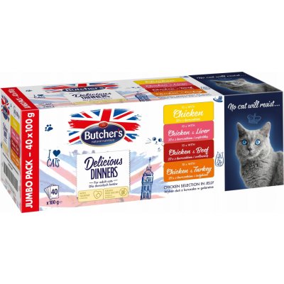 Butcher's Delicious Dinners Jumbo Pack 4 x 100 g