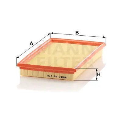 MANN FILTER Vzduchový filtr C 29 020 – Hledejceny.cz