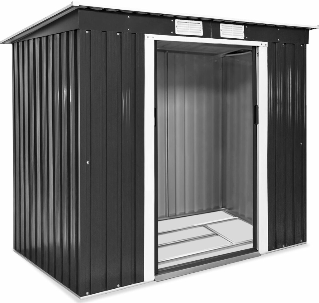 tectake 404522 213 x 130 x 173 cm šedá/bílá