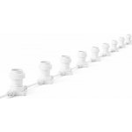 DECOLED Easy Fix světelná girlanda venkovní 10 m pro 10 žárovek E27, bílý kabel IP67, prodlužovací, bez žárovek – Zbozi.Blesk.cz