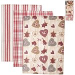 Orion Kuchyňská utěrka Heart 50 x 70 cm sada 3 ks – Zboží Dáma