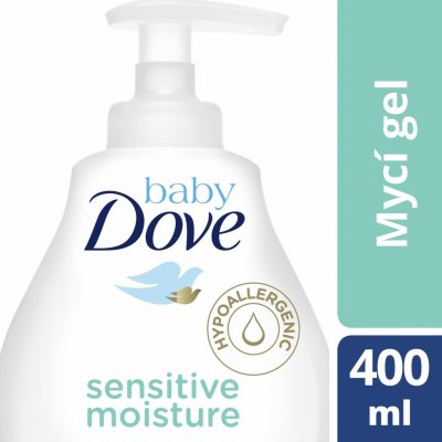 Dove Baby sensitive Moisture mycí gel na celé tělo i vlásky 400 ml – Zbozi.Blesk.cz