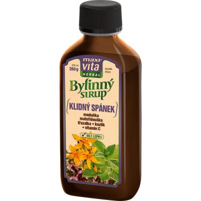 MaxiVita Herbal Klidný spánek bylinný sirup 200 ml – Zbozi.Blesk.cz