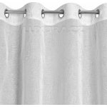Záclona LORI se stříbrným potiskem s kroužky - 140 x 250 cm – Zboží Mobilmania