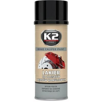 K2 lak na brzdové třmeny 400 ml černý – Zboží Mobilmania