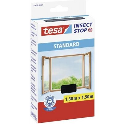 Tesa Insect Stop síť proti hmyzu STANDARD do oken antracitová 1,3 × 1,5 m, 55672-00021-03 – Zbozi.Blesk.cz