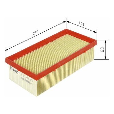 F026400376 BOSCH Vzduchový filtr – Hledejceny.cz