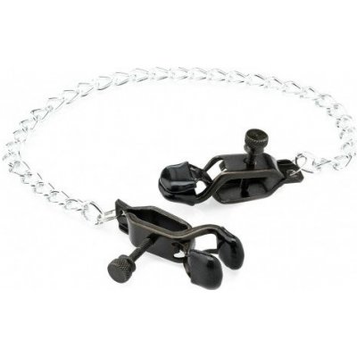 Zenn Nipple Clamps with Chain, kovové svorky na bradavky
