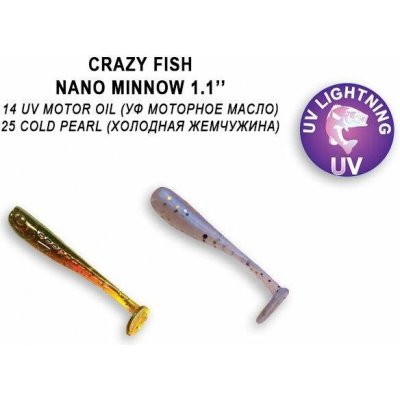 Crazy Fish Nano Minnow 1,1" 2,7 cm 14/25 squid – Zbozi.Blesk.cz