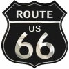 Přední maska Avisa Hliníkové samolepící 3D logo ROUTE US 66 -