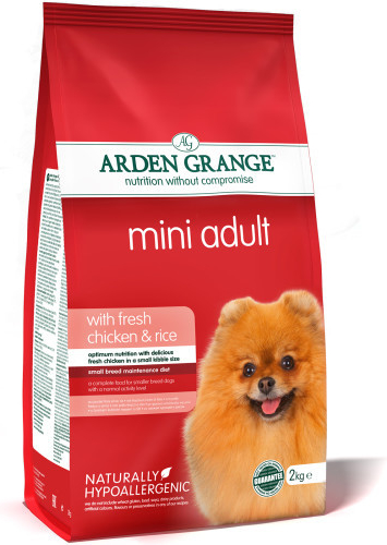 Arden Grange Adult mini with fresh chicken & rice 2 kg