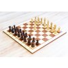 Šachy Dřevěná šachová souprava Staunton 7 světla