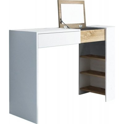 Kondela Elis toaletní stolek bílá dub sonoma – Hledejceny.cz