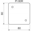 Modelářské nářadí KOPOS PI 80R XX Tepelně izolační podložka 80x80mm