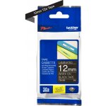 Brother TZE-335, bílý tisk černý podklad, 8m x 12mm – Zboží Dáma