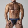 Pánské erotické prádlo Jocksy Locker Gear LK0526 Push It Jockstrap modré