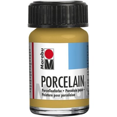Marabu Barva na porcelán a sklo 15 ml zlatá metalická – Zboží Dáma