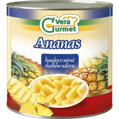 Vera Gurmet Ananas kousky 3050 g – Zboží Dáma