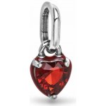 PANDORA Korálek 793042C05 Visací mini červené srdce – Sleviste.cz