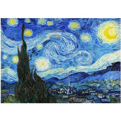 Art Vincent Van Gogh Starry Night over the Rhône 1888 1000 dílků
