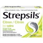 STREPSILS CITRON BEZ CUKRU ORM 0,6MG/1,2MG PAS 24 – Zboží Mobilmania