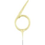 Godan Prskavka ve tvaru čísla 6 zlatá – Zboží Mobilmania