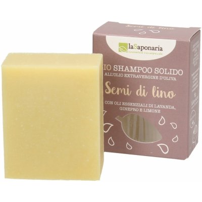 laSaponaria Bio tuhý šampon s lněným olejem 100 g – Zboží Mobilmania