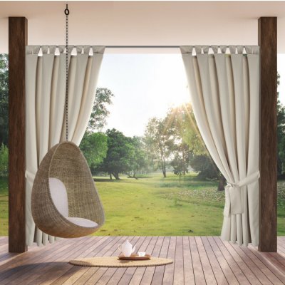 Hotový závěs GARDEN 2 béžový - na průchodkách – Hledejceny.cz