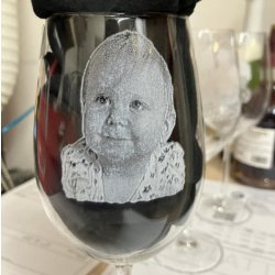 JWD Sklenice na víno s textem a vlastní fotkou. Gravírování sklenic 400 ml