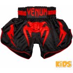 Dětské muay thai šortky Venum Bangkok Inferno Black/Red – Zboží Mobilmania