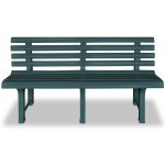 VidaXL Zahradní lavice 145,5 cm plastová zelená – Hledejceny.cz