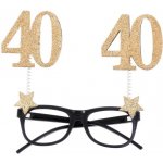 Santex Brýle na oslavu narozenin glitrové "40 let"