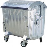 HTI Plechový žárově zinkovaný kontejner 1100 l – Zboží Dáma