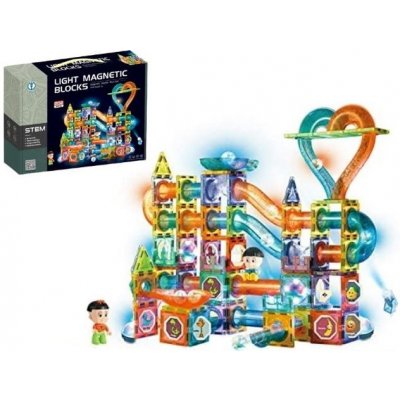 iMex Toys svítící kuličková dráha Magnetic 202 ks – Zboží Mobilmania