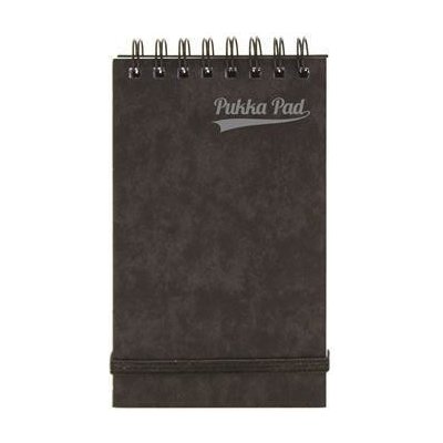 PUKKA PAD Kroužkový sešit Pressboard černá 127 x 76 mm linkovaný – Zboží Živě
