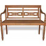 vidaXL lavice Batavia 120 cm teak – Zbozi.Blesk.cz