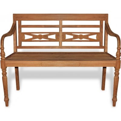 vidaXL lavice Batavia 120 cm teak – Zbozi.Blesk.cz