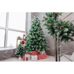 Stromček MagicHome Vianoce Albero, jedľa, zasnežené konce, so šiškami, 180 cm – Hledejceny.cz