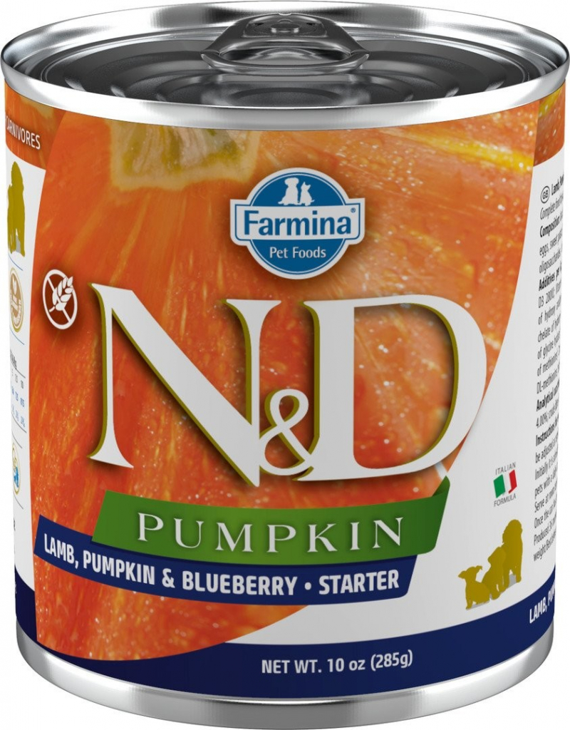 N&D Pumpkin Dog Starter Lamb Pumpkin Blueberry 285 g